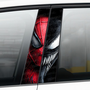 Naklejka na słupek samochodowy Spiderman vs Venom | TurboWrapz.com 2