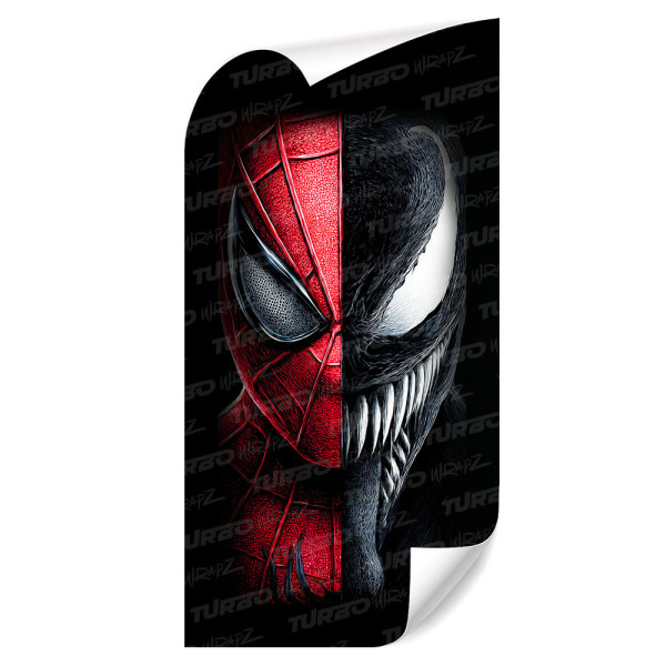 Naklejka na słupek samochodowy Spiderman vs Venom | TurboWrapz.com