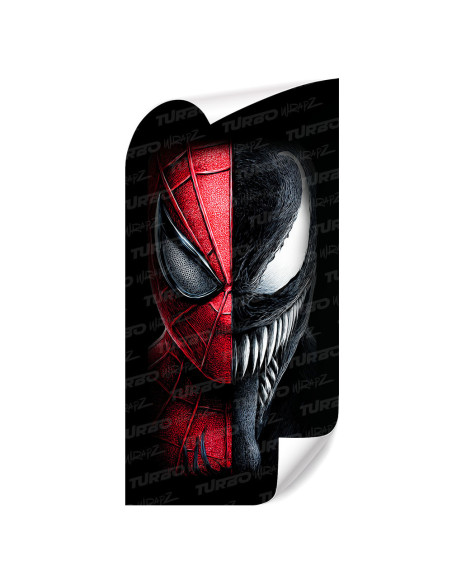 Naklejka na słupek samochodowy Spiderman vs Venom | TurboWrapz.com