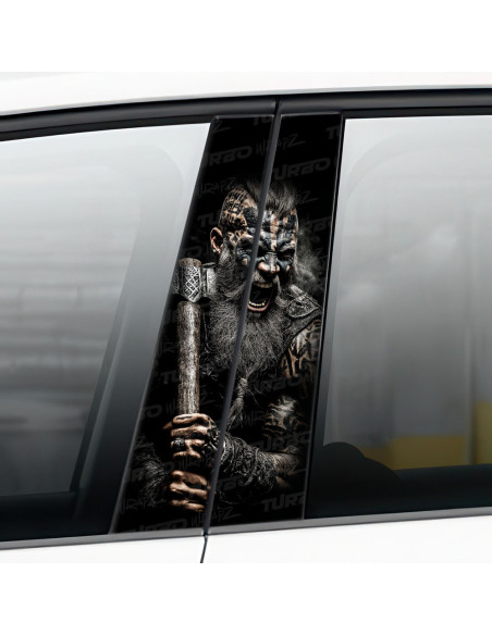 Sticker for car pillar Topór Wikinga 2 | TurboWrapz.com
