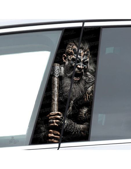 Naklejka na słupek samochodowy Topór Wikinga 2 | TurboWrapz.com