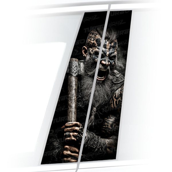 Naklejka na słupek samochodowy Topór Wikinga 2 | TurboWrapz.com