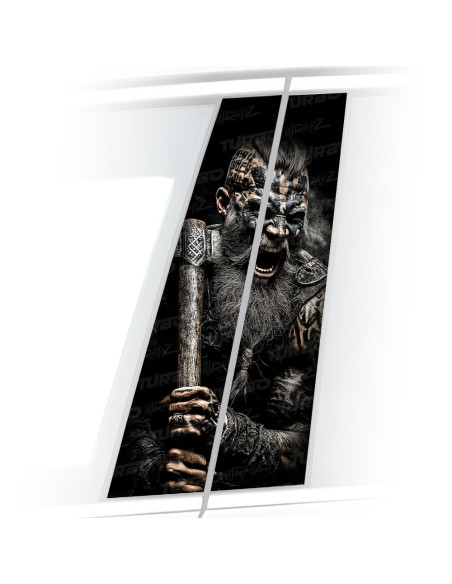 Sticker for car pillar Topór Wikinga 2 | TurboWrapz.com