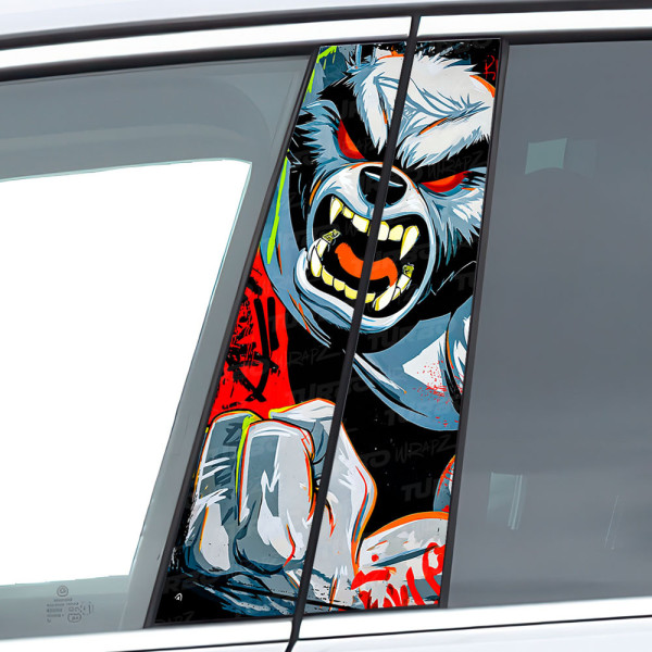 Naklejka na słupek samochodowy Wilkołak 3 | TurboWrapz.com