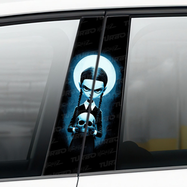 Sticker for car pillar Wednesday | TurboWrapz.com