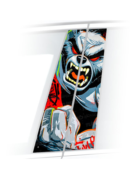 Naklejka na słupek samochodowy Wilkołak 3 | TurboWrapz.com