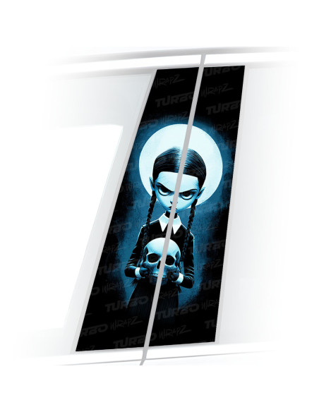 Sticker for car pillar Wednesday | TurboWrapz.com