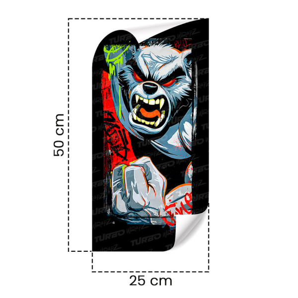 Naklejka na słupek samochodowy Wilkołak 3 | TurboWrapz.com