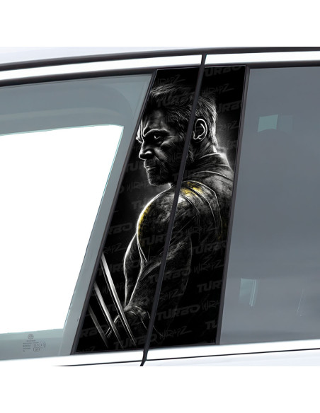 Naklejka na słupek samochodowy Wolverine 3 | TurboWrapz.com