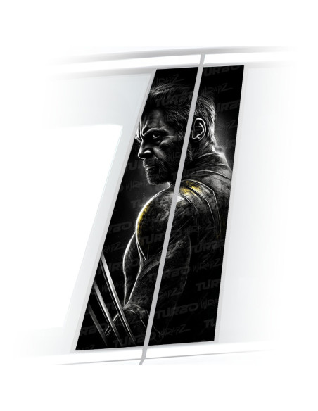 Naklejka na słupek samochodowy Wolverine 3 | TurboWrapz.com