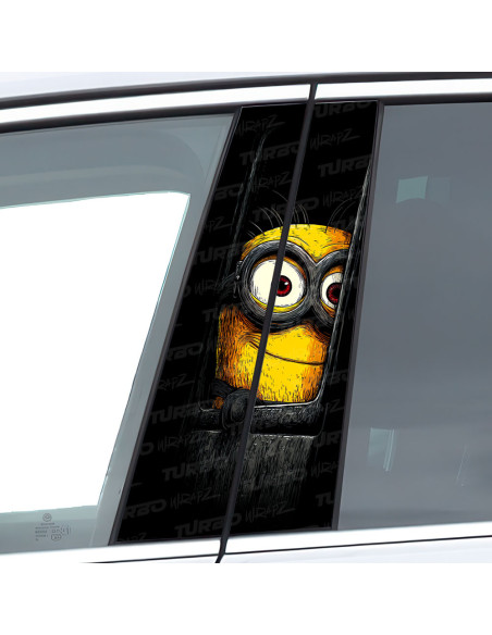 Naklejka na słupek samochodowy Minion | TurboWrapz.com