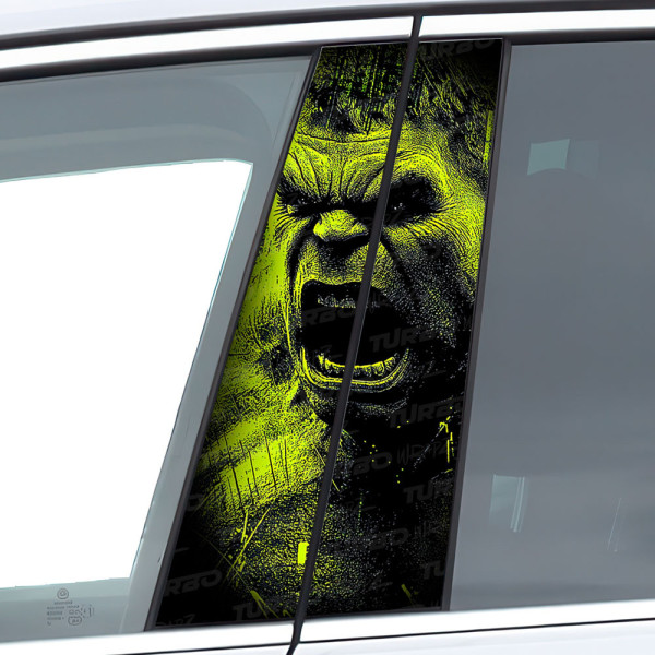 Naklejka na słupek samochodowy HULK 3 | TurboWrapz.com