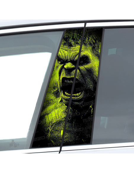 Naklejka na słupek samochodowy HULK 3 | TurboWrapz.com