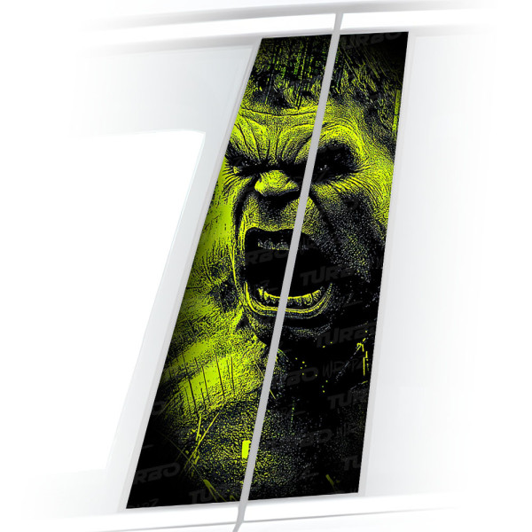 Naklejka na słupek samochodowy HULK 3 | TurboWrapz.com