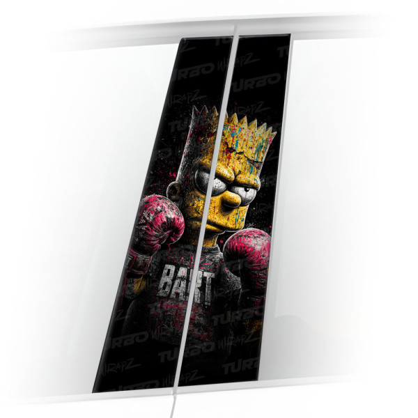 Sticker for car pillar Bart Bokser | TurboWrapz.com