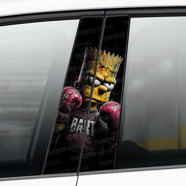 Sticker for car pillar Bart Bokser | TurboWrapz.com