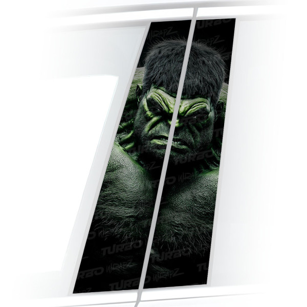Naklejka na słupek samochodowy HULK 4 | TurboWrapz.com