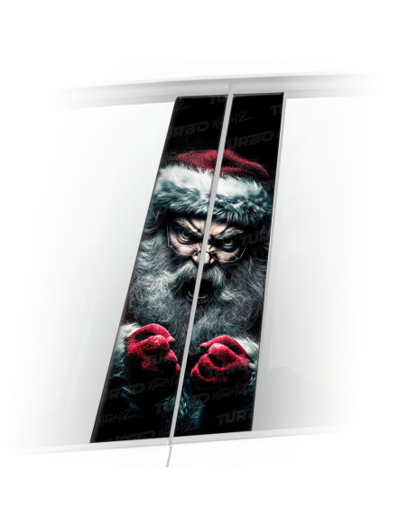 Sticker for car pillar Zły Mikołaj 2 | TurboWrapz.com
