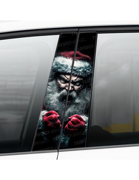 Sticker for car pillar Zły Mikołaj 2 | TurboWrapz.com