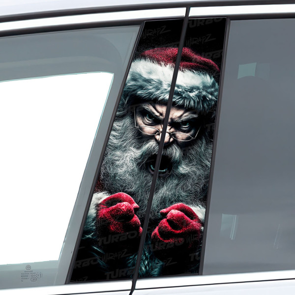 Sticker for car pillar Zły Mikołaj 2 | TurboWrapz.com