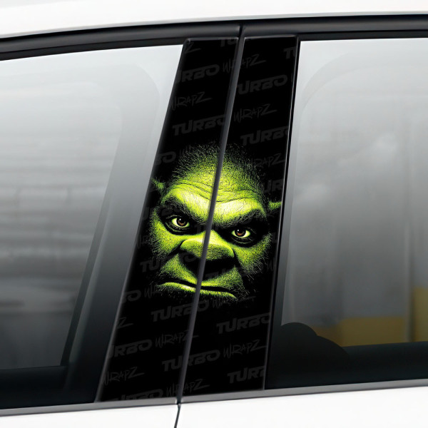 Naklejka na słupek samochodowy Shrek | TurboWrapz.com