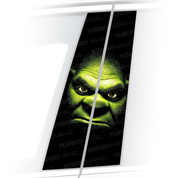Sticker for car pillar Shrek | TurboWrapz.com