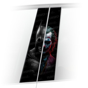 Joker vs Batman 2 - Naklejka na słupek samochodowy