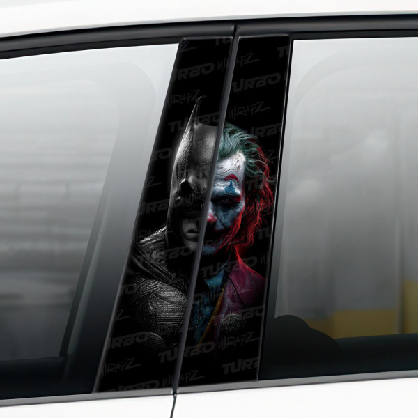 Naklejka na słupek samochodowy Joker vs Batman 2 | TurboWrapz.com