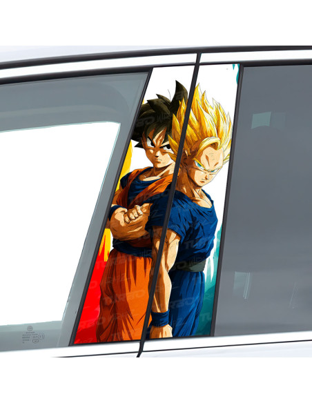 Naklejka na słupek samochodowy Goku 5 | TurboWrapz.com