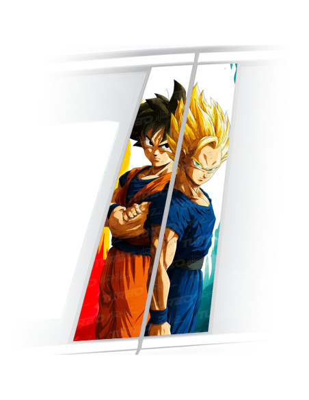 Naklejka na słupek samochodowy Goku 5 | TurboWrapz.com
