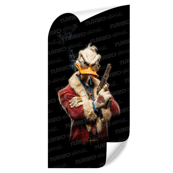 Sticker for car pillar Kaczor Donald Gangster | TurboWrapz.com
