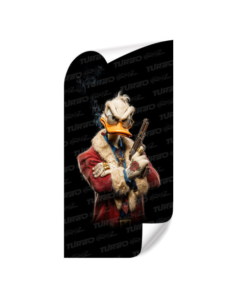 Naklejka na słupek samochodowy Kaczor Donald Gangster | TurboWrapz.com