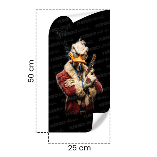 Naklejka na słupek samochodowy Kaczor Donald Gangster | TurboWrapz.com