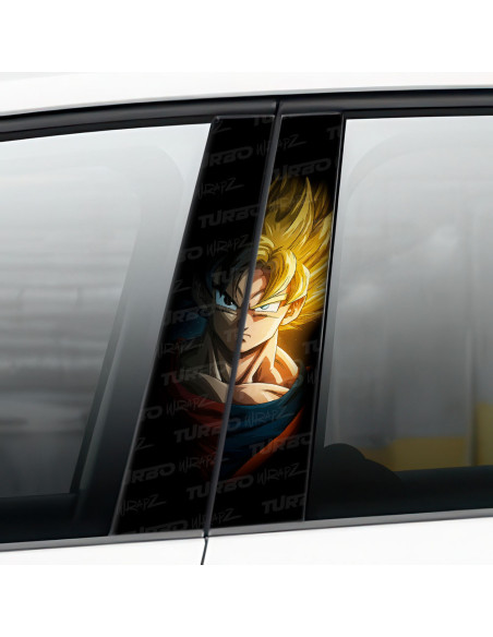 Sticker for car pillar Goku 7 | TurboWrapz.com