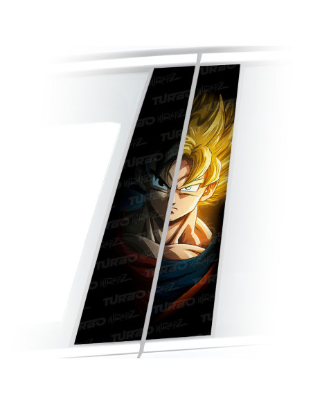 Sticker for car pillar Goku 7 | TurboWrapz.com
