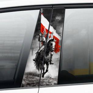 Naklejka na słupek samochodowy Polska - Husaria | TurboWrapz.com 2