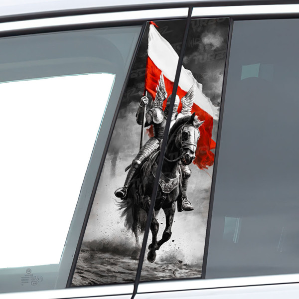 Sticker for car pillar Polska - Husaria | TurboWrapz.com