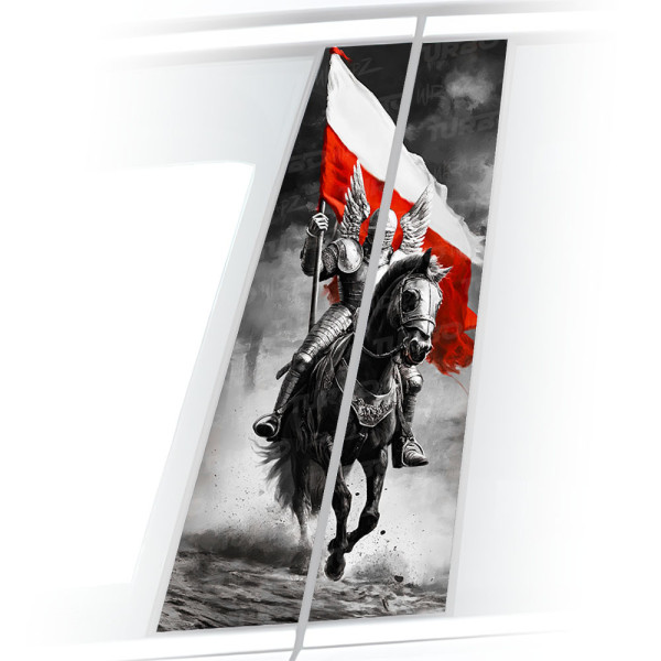 Sticker for car pillar Polska - Husaria | TurboWrapz.com