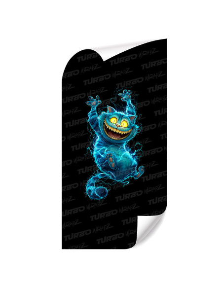 Naklejka na słupek samochodowy Kot z Cheshire | TurboWrapz.com