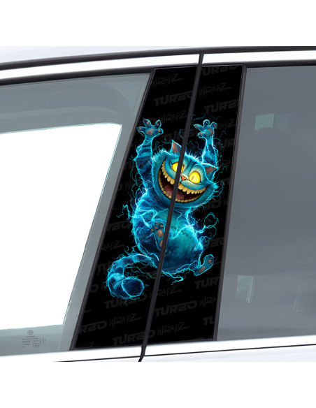 Sticker for car pillar Kot z Cheshire | TurboWrapz.com