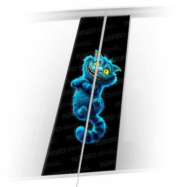 Sticker for car pillar Kot z Cheshire 2 | TurboWrapz.com