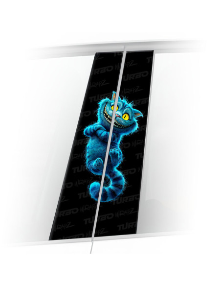 Sticker for car pillar Kot z Cheshire 2 | TurboWrapz.com