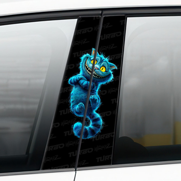 Sticker for car pillar Kot z Cheshire 2 | TurboWrapz.com