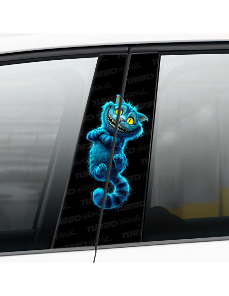 Sticker for car pillar Kot z Cheshire 2 | TurboWrapz.com