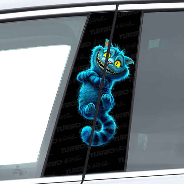 Sticker for car pillar Kot z Cheshire 2 | TurboWrapz.com