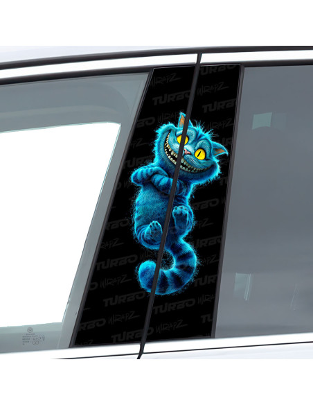 Sticker for car pillar Kot z Cheshire 2 | TurboWrapz.com