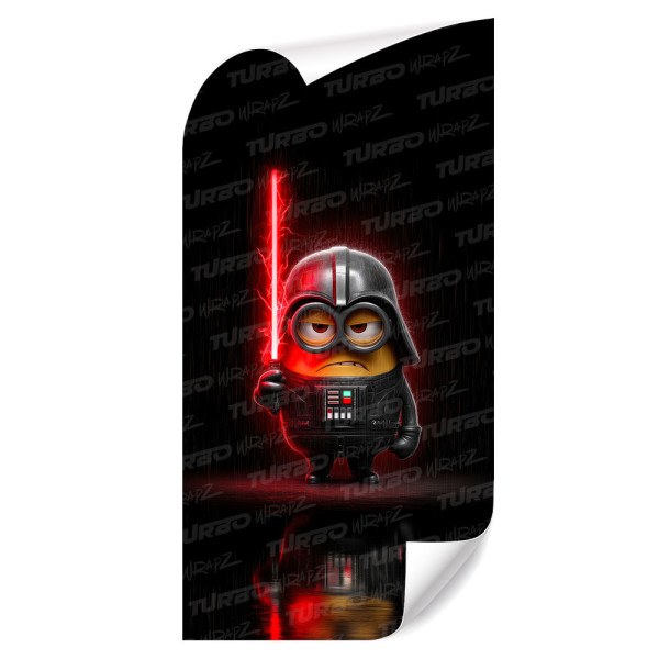 Sticker for car pillar Darth Vader Minion | TurboWrapz.com