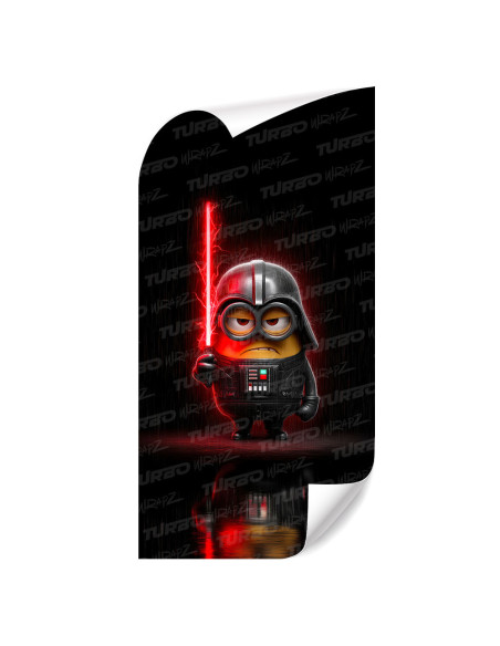 Sticker for car pillar Darth Vader Minion | TurboWrapz.com