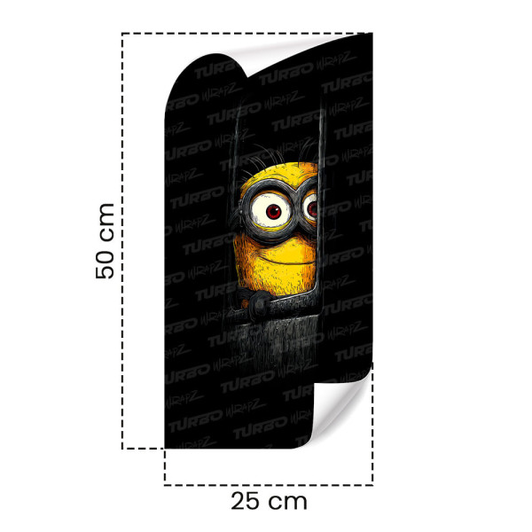 Naklejka na słupek samochodowy Minion | TurboWrapz.com