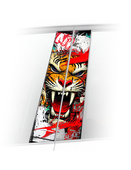 Sticker for car pillar Tygrys Street Art | TurboWrapz.com